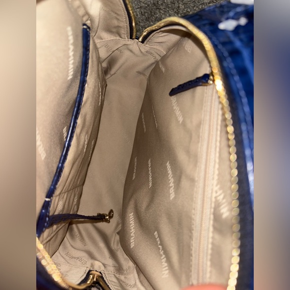 BRAHMIN Chelcy Ink Leontyne Leather Backpack - Picture 7 of 9